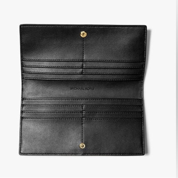 Michael Kors Reed Large Two-Tone Pebbled Leather Wallet - Picture 2 of 4